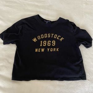 Cropped graphic tee